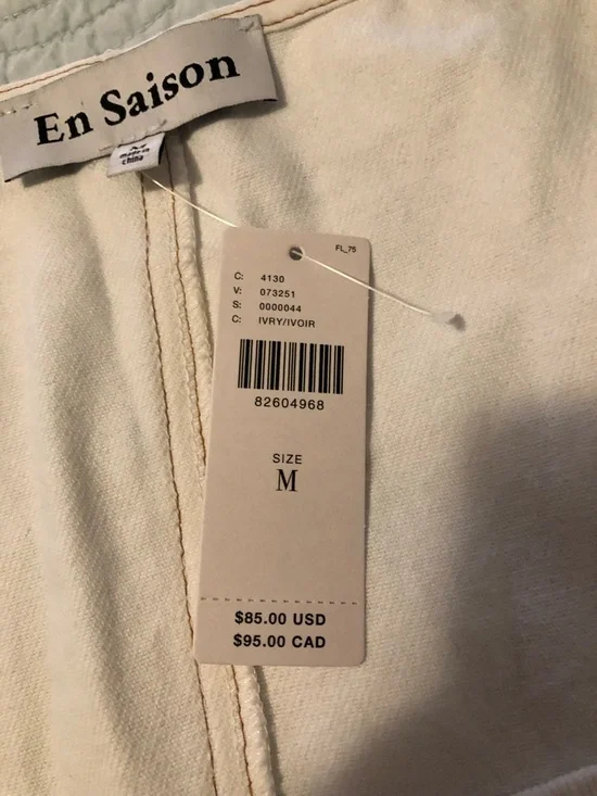 Anthropologie En Saison sleeveless fit and flare denim dress. Size medium. NWT - Picture 6 of 11